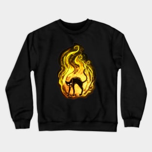 Cat Pyromaniac Crewneck Sweatshirt